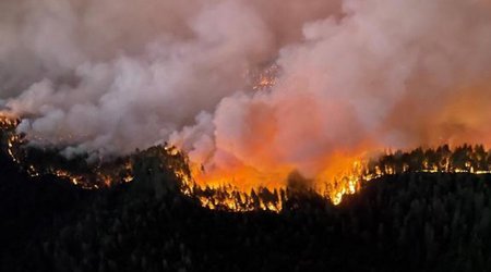Пожар в Геранбое, есть пострадавший