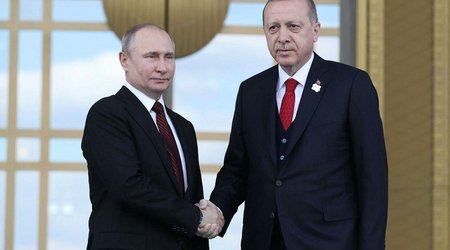 Путин проведет телефонный разговор с Эрдоганом