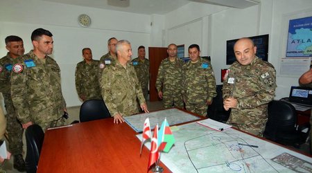 Начались совместные учения военнослужащих Азербайджана, Турции и Грузии
