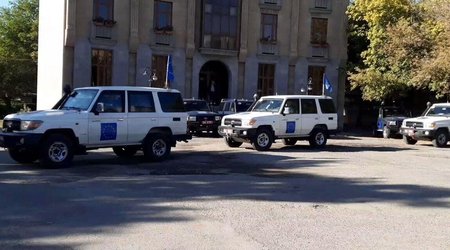 EU observers start first patrol along conditional Armenia-Azerbaijan border