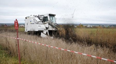 Ukraine receives unique machine for demining liberated territories
