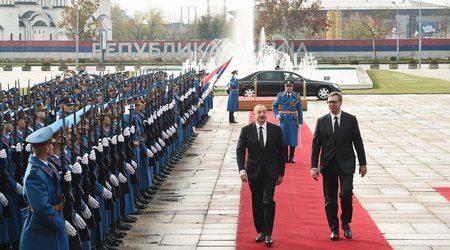 Azərbaycan və Serbiya prezidentləri mətbuata çıxış edirlər  -  YENİLƏNİB/VIDEO