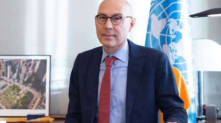 UN High Commissioner begins his visit to Ukraine in Irpin and Bucha