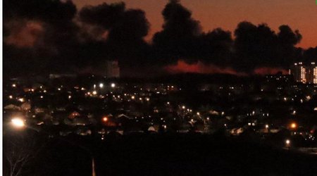 Oil tank in Russia’s Kursk region catches fire after drone attack