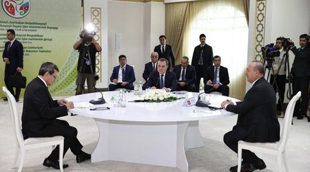 Azərbaycan, Türkiyə və Türkmənistan XİN başçılarının görüşü keçirilib - YENİLƏNİB