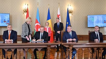 Между Азербайджаном, Грузией, Румынией и Венгрией подписано соглашение