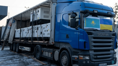 Kazakhstan sends generators intended for health facilities to Ukraine