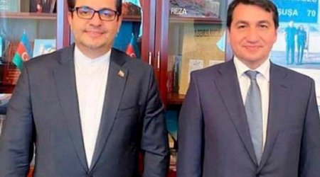 Hikmət Hacıyevlə İran səfiri arasında görüş baş tutdu