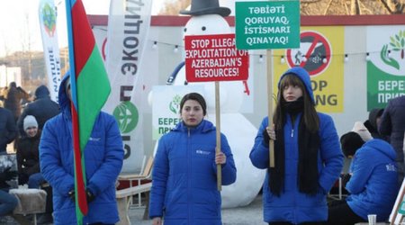 На дороге Ханкенди-Лачын продолжается акция протестa