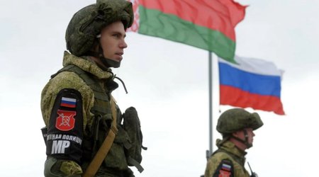 Groupings of Belarus, Russian troops hold joint exercises