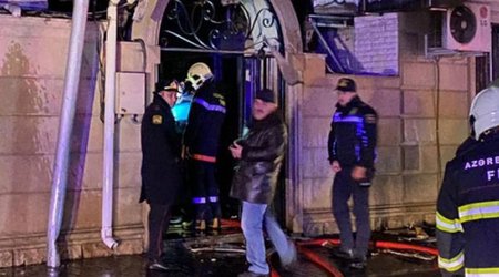 В Баку взорвалась газовая труба, произошел пожар