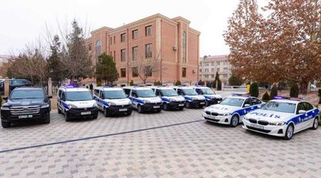 МВД Нахчывана передано девять новых автомобилей