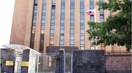 Protest held outside Russian embassy in Yerevan