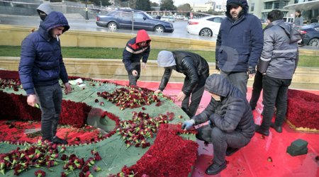 На Аллее шехидов началась подготовка к годовщине трагедии 20 Января