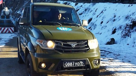 Автомобили Красного Креста проехали по дороге Ханкенди – Лачин