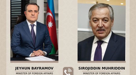 Глава МИД Таджикистана позвонил Джейхуну Байрамову