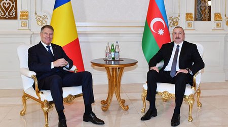 Əliyev Klaus Yohannisla mətbuata bəyanatlarla çıxış ediblər - YENİLƏNİB 