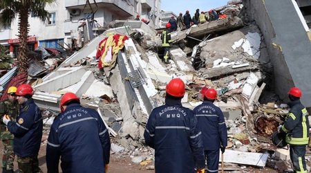Azerbaijani rescuers remove two more bodies from under rubble in Turkiye's quake-hit city