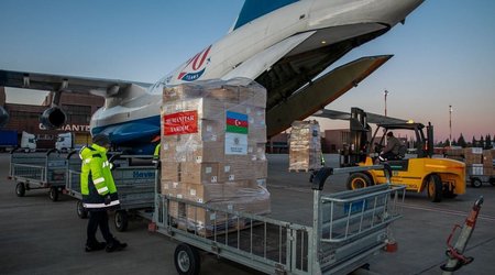 Назван объем гуманитарной помощи, оказанной Азербайджаном Турции