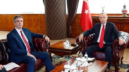 Turkish President receives Israeli FM