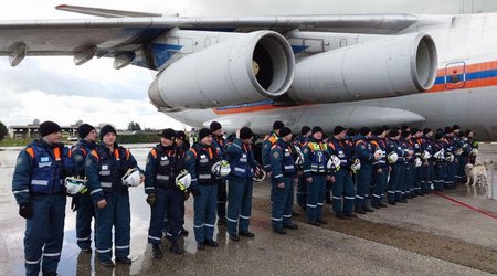 Russian rescuers return from Türkiye