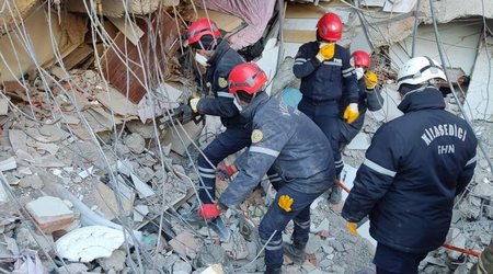 Azerbaijani rescuers save 53 people trapped under rubble