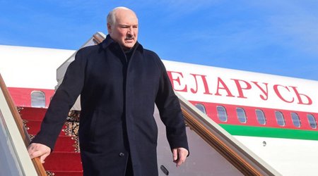 President of Belarus arrives in Russia