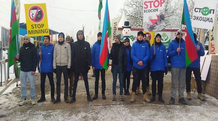 69-й день акции на дороге Ханкенди-Лачын