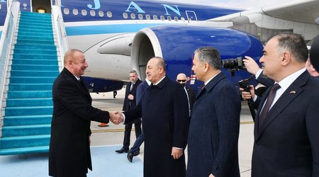 Prezident İlham Əliyev Türkiyəyə işgüzar səfərə gedib - YENİLƏNİB
