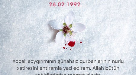 Mehriban Əliyeva Xocalı soyqırımı ilə bağlı paylaşım edib