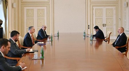 Əliyev Lui Bono ilə sülh müqaviləsini müzakirə edib