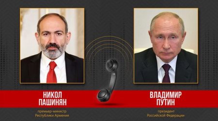 Paşinyan Putinlə Qarabağdakı vəziyyəti müzakirə edib