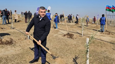 Bank Respublika əməkdaşları "Heydər Əliyev ili" ilə bağlı  ağacəkmə aksiyasına qoşulub