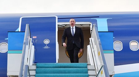 Prezident Türkiyəyə səfərə gəlib