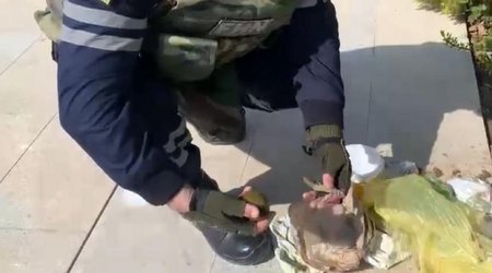 В Хазарском районе найдена ручная граната