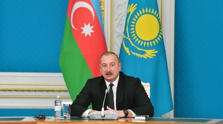 Алиев: Мы всегда чувствовали доброе отношение народа Казахстана к нашей стране