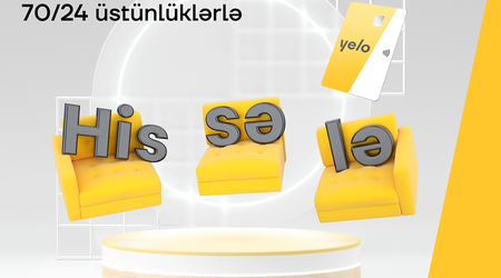 Taksit funksiyalı yeni Yelo kredit kartı