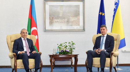 Mikayıl Cabbarov Bosniya və Herseqovinanın baş naziri ilə görüşüb - FOTO