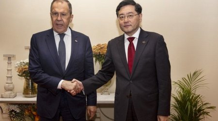 Russian, Chinese FMs holding talks in Samarkand