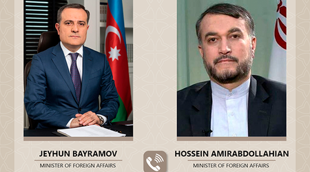 Azərbaycan və İran XİN başçıları telefonla danışdılar