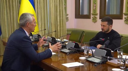 Volodymyr Zelenskyy meets with NATO Secretary General