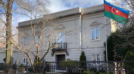 Ambassador Ibrahim says Armenians protest outside Azerbaijani Embassy