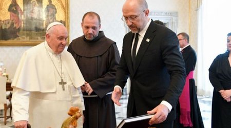 Ukrainian PM meets Pope in Vatican