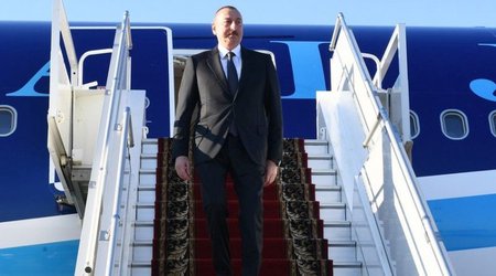 Azərbaycan Prezidenti İlham Əliyev Türkiyəyə işgüzar səfərə gedib