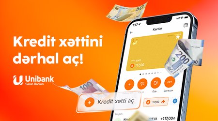 Bir neçə saniyə ərzində UCard-da kredit xətti