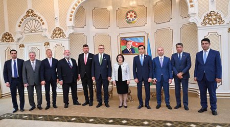 Sahibə Qafarova Slovakiya Milli Şurasının sədri ilə görüşüb