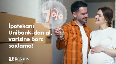 "Unibank"ın endirimli ipoteka krediti kampaniyası davam edir