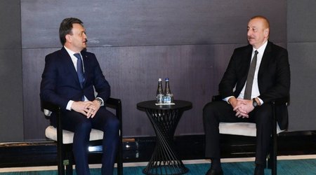 İlham Əliyev Kişineuda Moldovanın Baş naziri ilə görüşüb