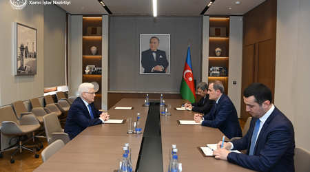 Nazir Rusiya səfirini diplomatik fəaliyyətinin bitməsi münasibətilə qəbul edib
