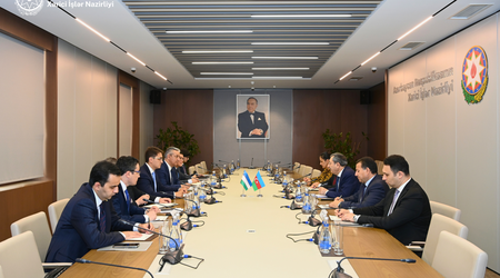 Ceyhun Bayramov Özbəkistan xarici işlər nazirinin müavini ilə görüşüb